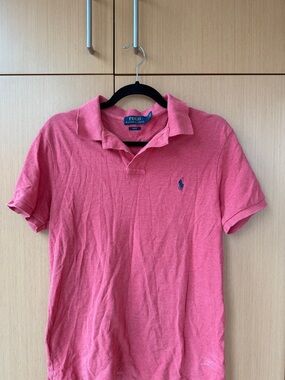 Polo by Ralph Lauren Men's Coral Pink Short-Sleeve Polo